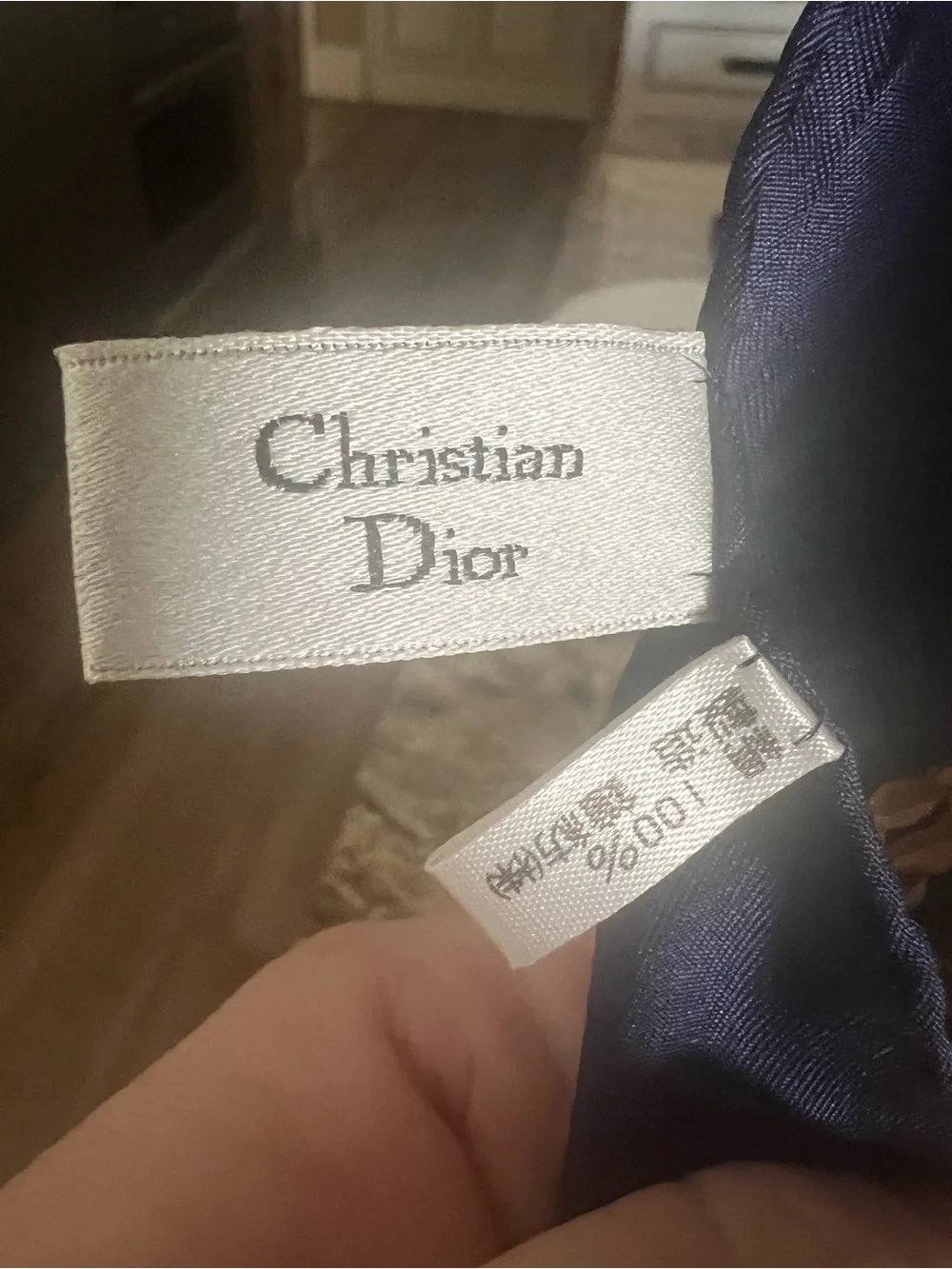 Dior silk scarf